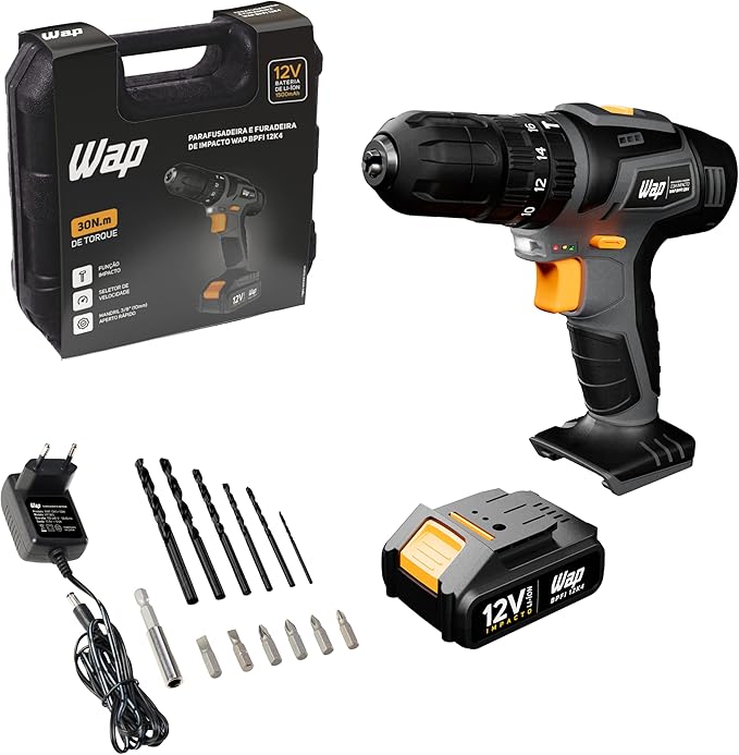 Parafusadeira e Furadeira WAP BPFI-12K4